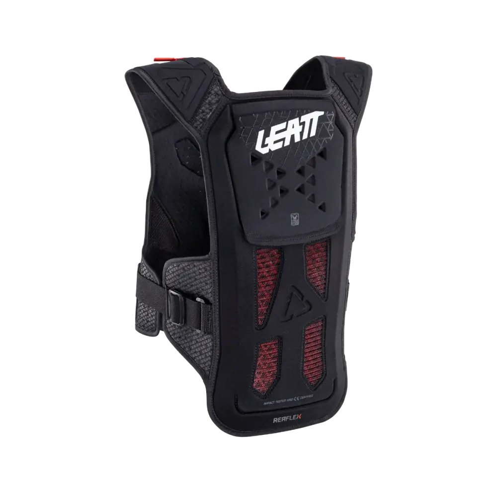 A Hrudní a zádový chránič LEATT REAFLEX CHEST PROTECTRON barva černá, velikost S/M pro výšku postavy 160-172 cm