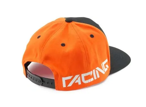 Dětská kšiltovka / čepice KTM RED BULL TEAM FLAT CAP OS oranžová/černá,  rovný kšilt