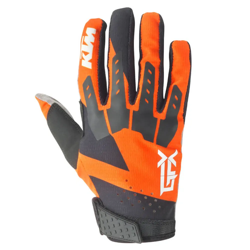 Motokrosové rukavice KTM GRAVITY-FX GLOVES oranžová/černá 