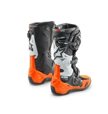 Motokrosové boty ALPINESTARS TECH 10 KTM ČERNÁ/ORANŽOVÁ/BÍLÁ