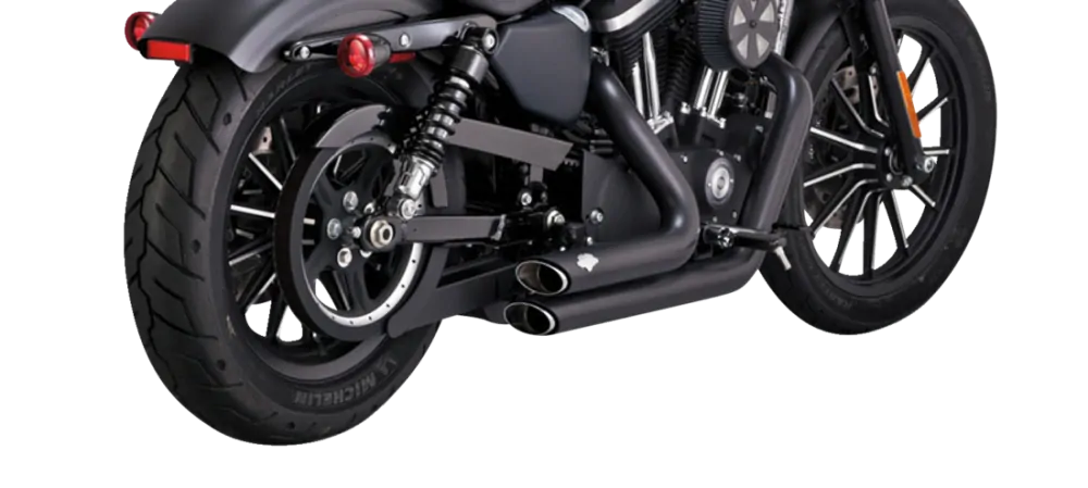 Kompletní výfuk Vance & Hines Shortshots Staggered  S-SHT pro Harley-Davidson XL rok 2014-2022 barva černá