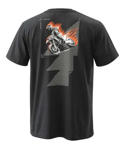Pánské triko s krátkým rukávem KTM  MX TEE černá/oranžová