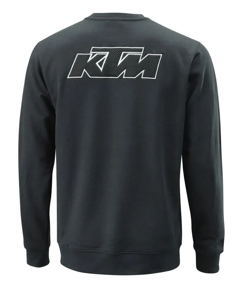 Pánská mikina  KTM PATCH CREWNECK SWEATER barva černá