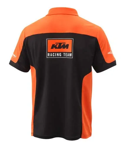 Pánské triko s krátkým rukávem KTM TEAM POLO černá/oranžová