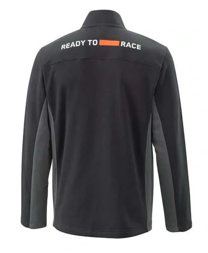 Pánská mikina bez kapuce na zip KTM MECHANIC ZIP SWEATER černá/oranžová