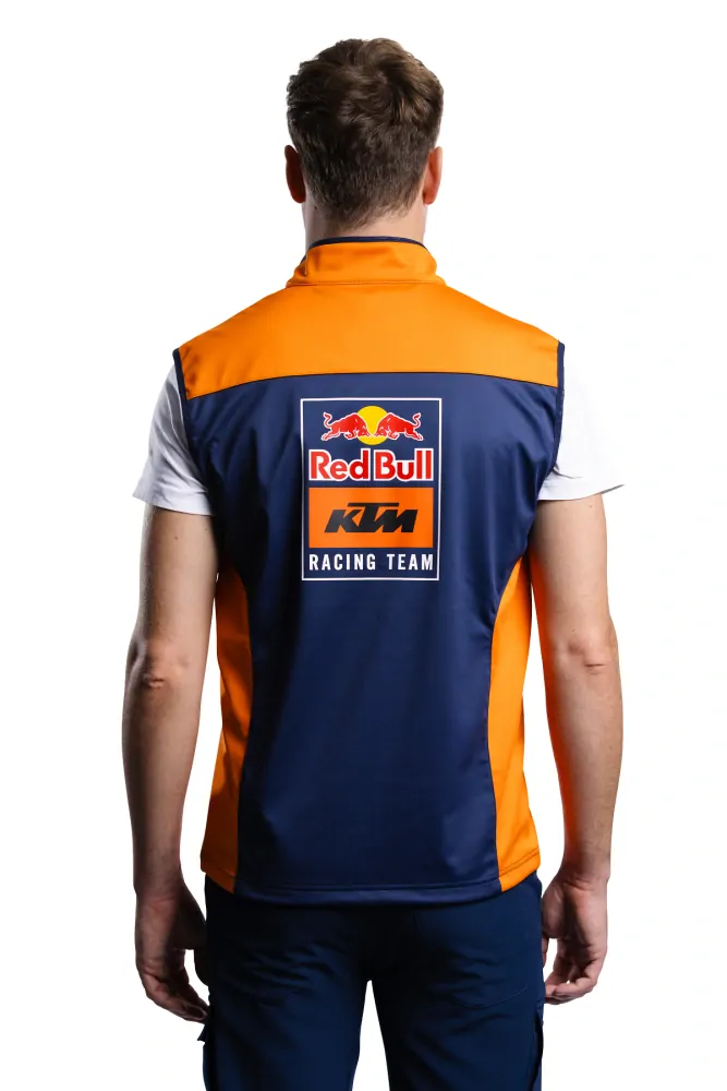 Sportovní vesta KTM REPLICA TEAM VEST modrá/oranžová