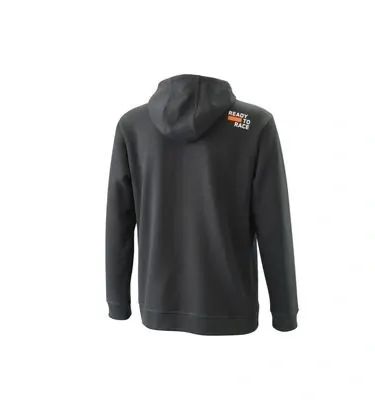 Mikina na zip s kapucí KTM PURE ZIP HOODIE černá