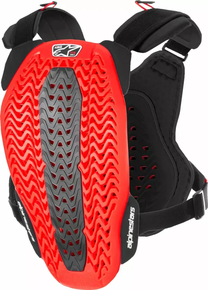Hrudní / zádový chránič / chránič těla  ALPINESTARS A-5 PLASMA CHEST PROTECTOR černá/ červená velikost XL/XXL