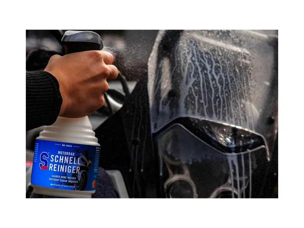 Čistič motocyklů bez použití vody S100 WATTERLESS CLEANER balení 500 ml rozprašovač