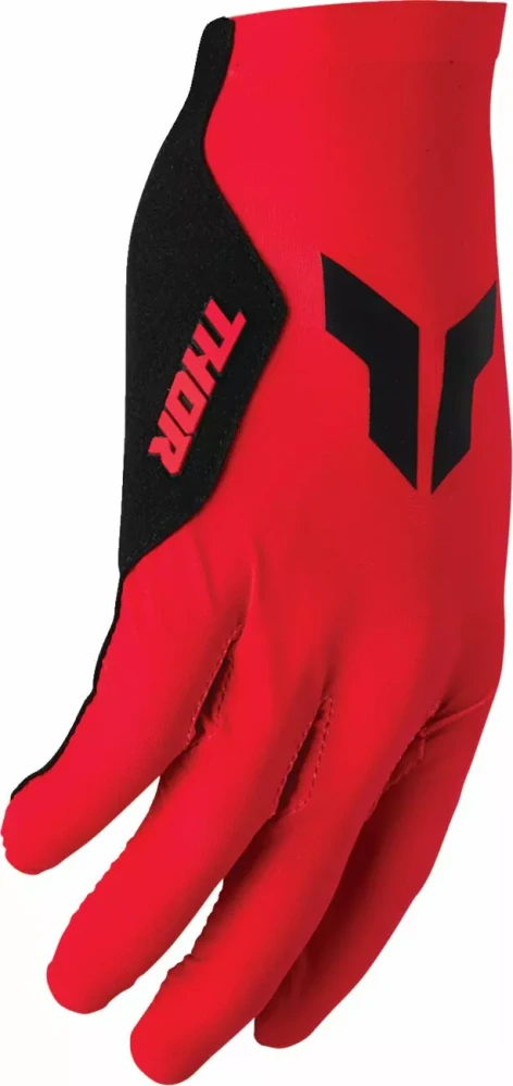 Motokrosové / MTB rukavice s jednovrstvou dlaní THOR SPORTMODE ICONIC barva červená/černá, pár