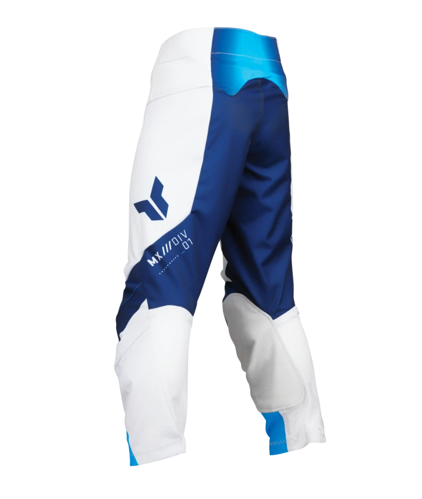 Dětské motokrosové - enduro kalhoty THOR LAUNCHMODE STORM barva navy/modrá/bílá
