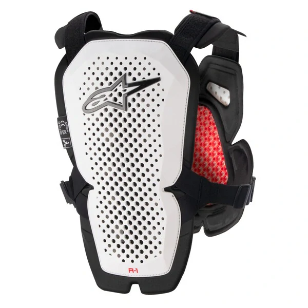 Hrudní / zádový chránič  ALPINESTARS A-1 PRO GUARD BÍLÝ/ČERNÝ/ČERVENÝ velikost XL/XXL