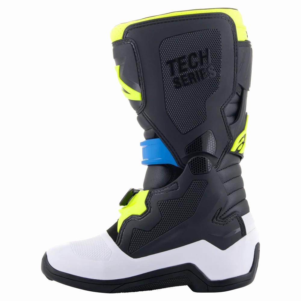 Dětské motokrosové boty / MX obuv ALPINESTARS TECH 7S barva černá/modrá/žlutá fluo 