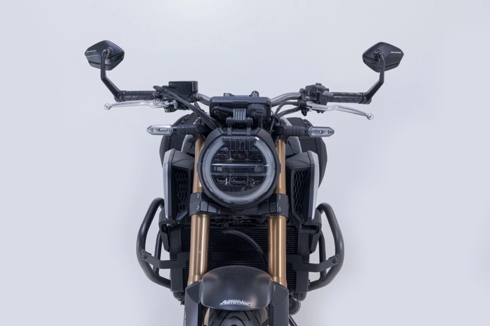 Zpětné zrcátka motocyklu do konců řidítek SW MOTECH  BAR END MIRROR pro Kawasaki Z900 ZR900PA2  rok 2022-2024, pár  