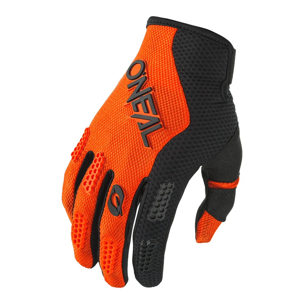 a Dětské motokrosové/MTB rukavice ONEAL ELEMENT černá/oranžová velikost M