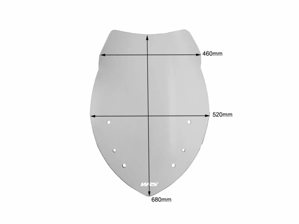 Plexi motocyklu WRS WINDSCREEN VERZE TOURING pro BMW R 1200 RT 2005-2013 kouřové , výška 68 cm 