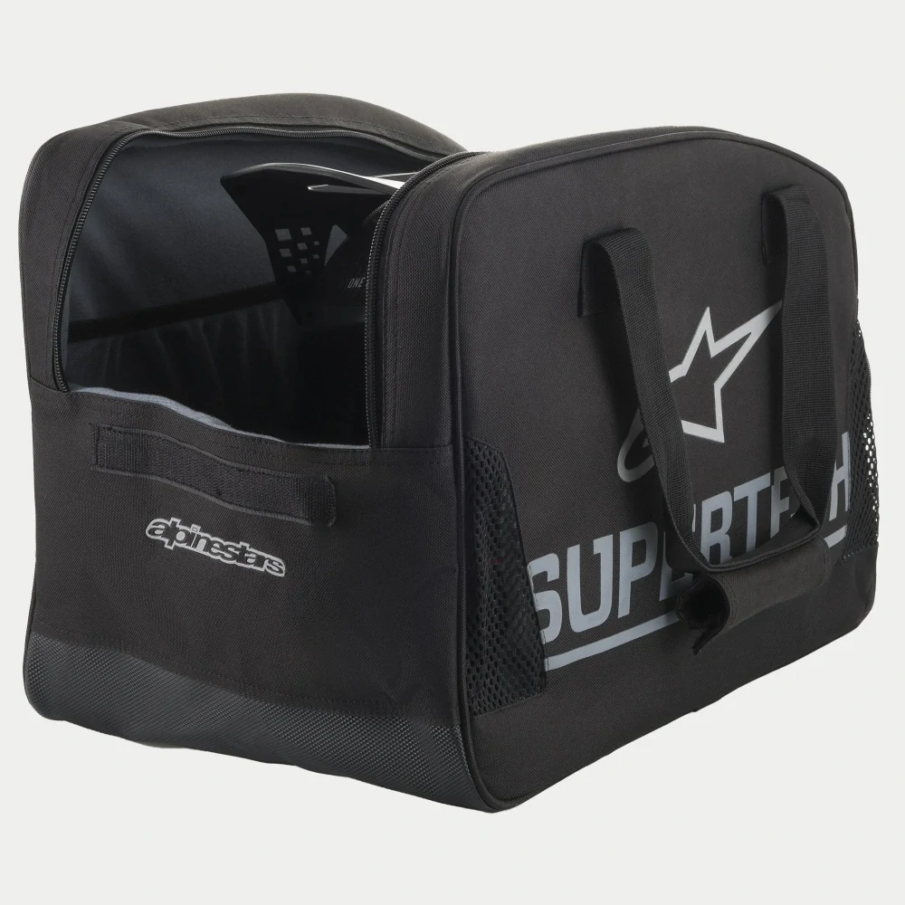 Textilní taška / brašna na přilbu/helmu ALPINESTARS BAG HELMET SM-10 S-RIGID 8989019-10 černá/bílá 