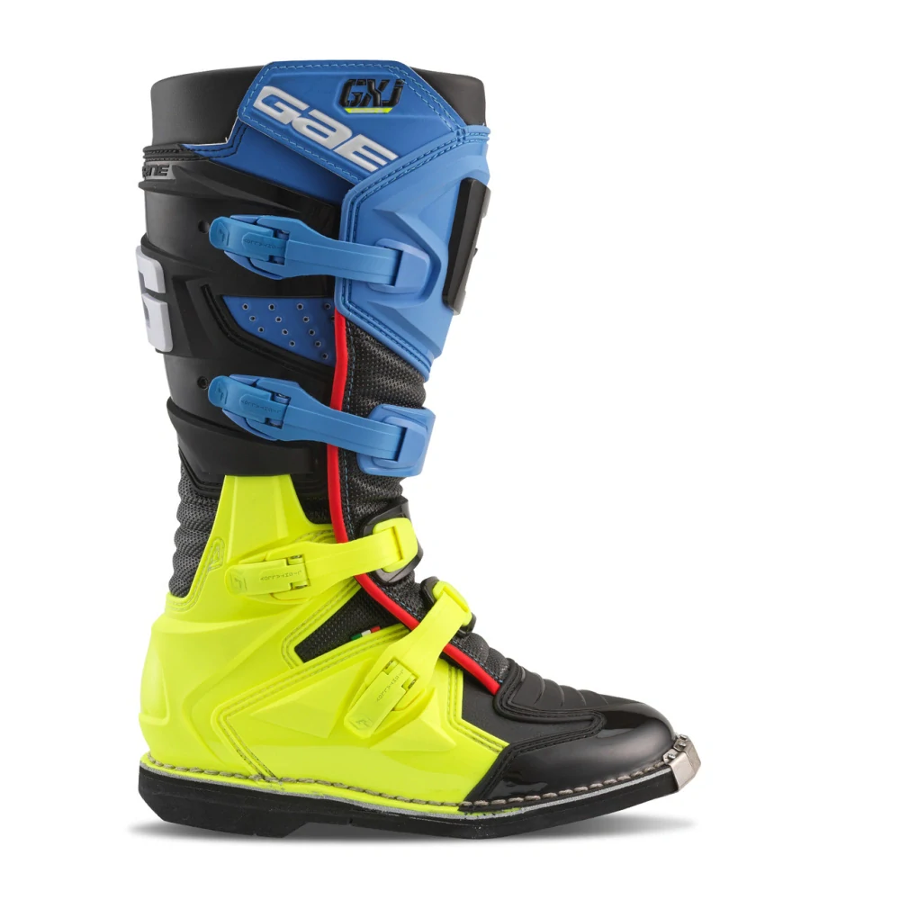 Dětské motokrosové boty Gaerne GX-J barva modrá/černá/fluo