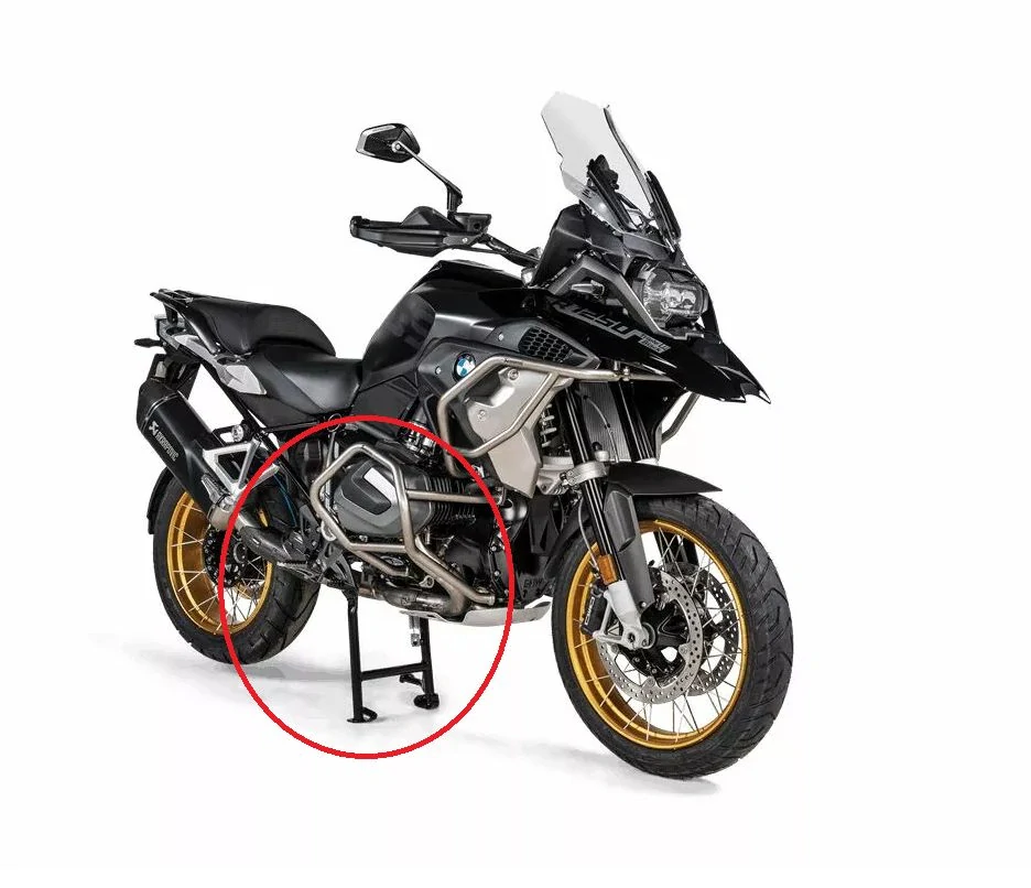 Spodní padací ochranný rám motocyklu AKRAPOVIC CRASH BAR LOW pro BMW R 1300 GS rok výroby 2019-2023