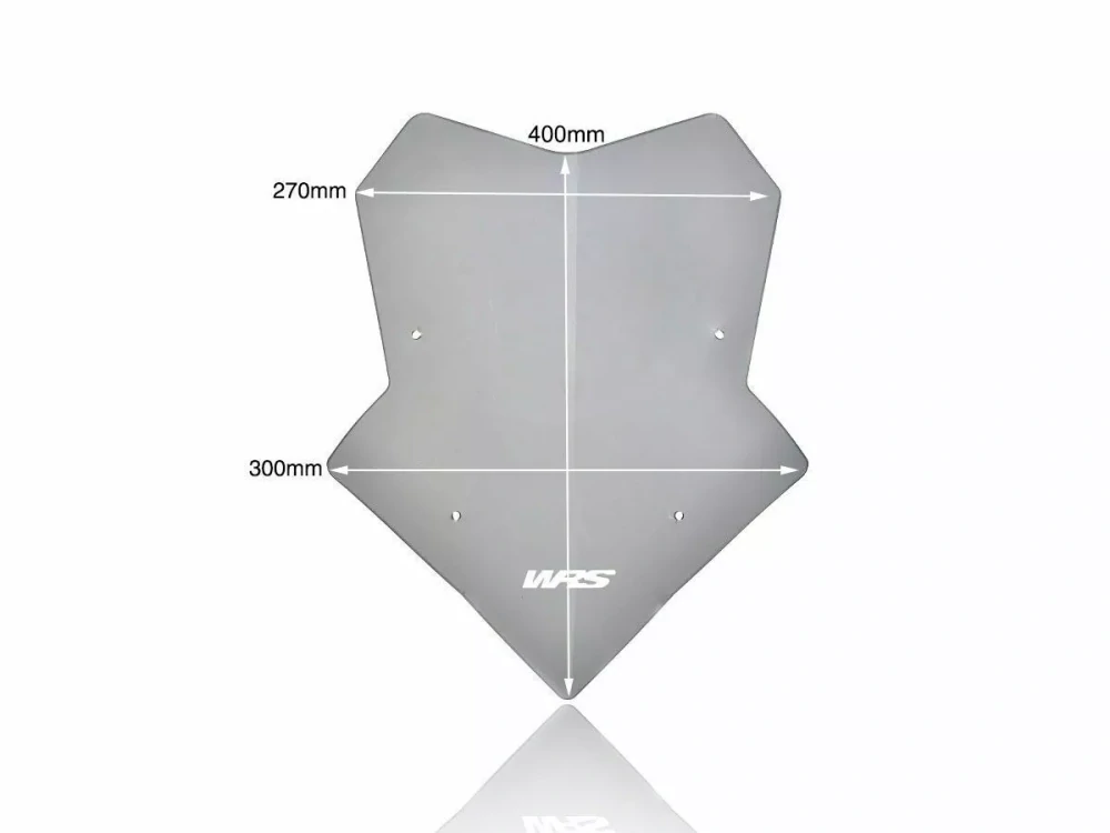 Motocyklové plexi / čelní plexi motocyklu WRS WINDSCREEN SPORT YA039FS pro YAMAHA TRACER 9 GT+ rok 2024 barva tmavě kouřová, výška plexi 40 cm