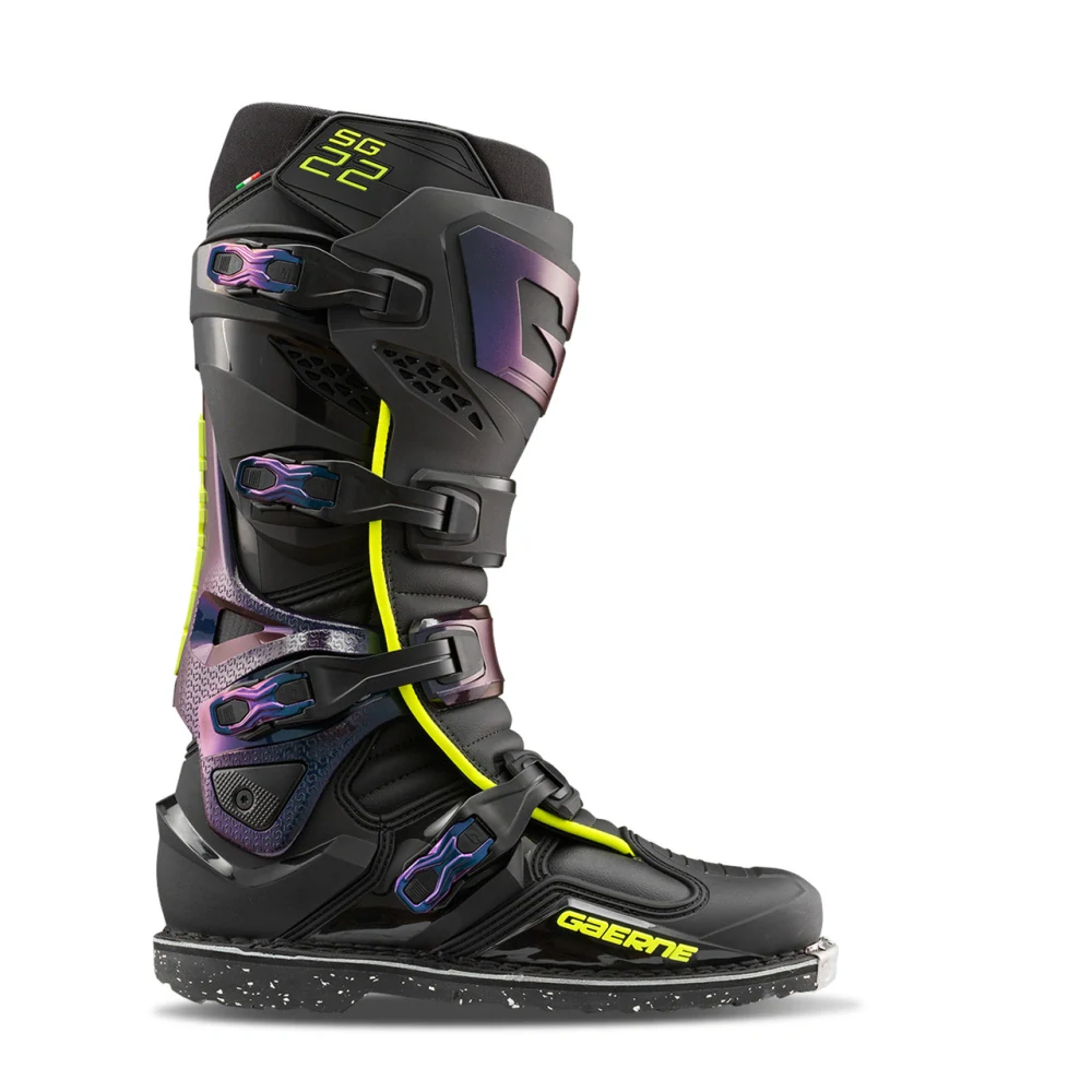 Motokrosové/enduro boty GAERNE SG 22 CHAMELEON barva černá/chameleon  