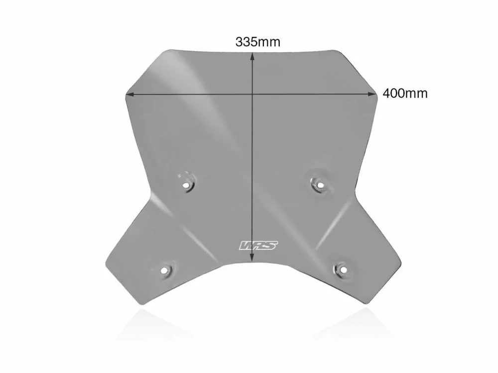 Motocyklové plexi / čelní plexi motocyklu  WRS VERZE CAPONORD KT008F pro KTM 1290 SUPER ADVENTURE / S rok 2021-2024 , barva kouřová, výška plexi 33,5 cm  