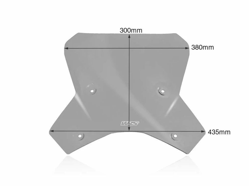 Motocyklové plexi / čelní plexi motocyklu  WRS VERZE TOURING KT009F pro KTM 1290 SUPER ADVENTURE / S rok 2021-2024 barva kouřová, výška plexi 30 cm 