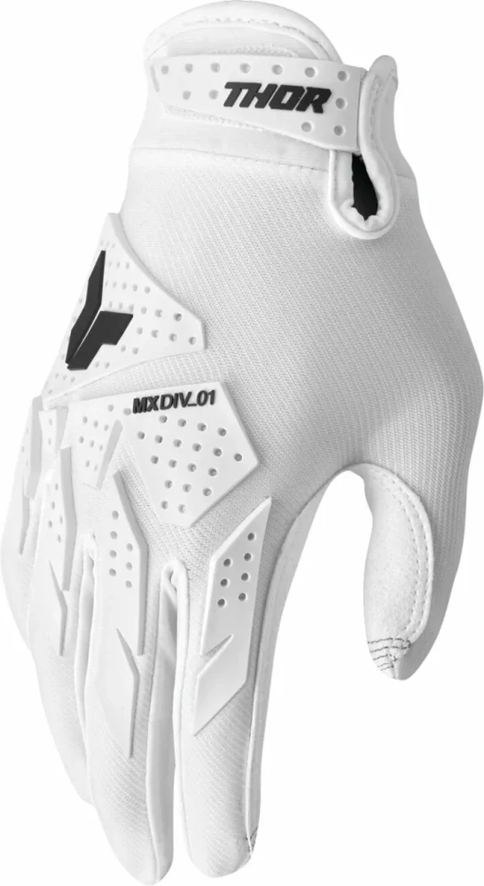 Motokrosové / enduro / mtb rukavice THOR LAUNCHMODE XP barva bílá/černá 