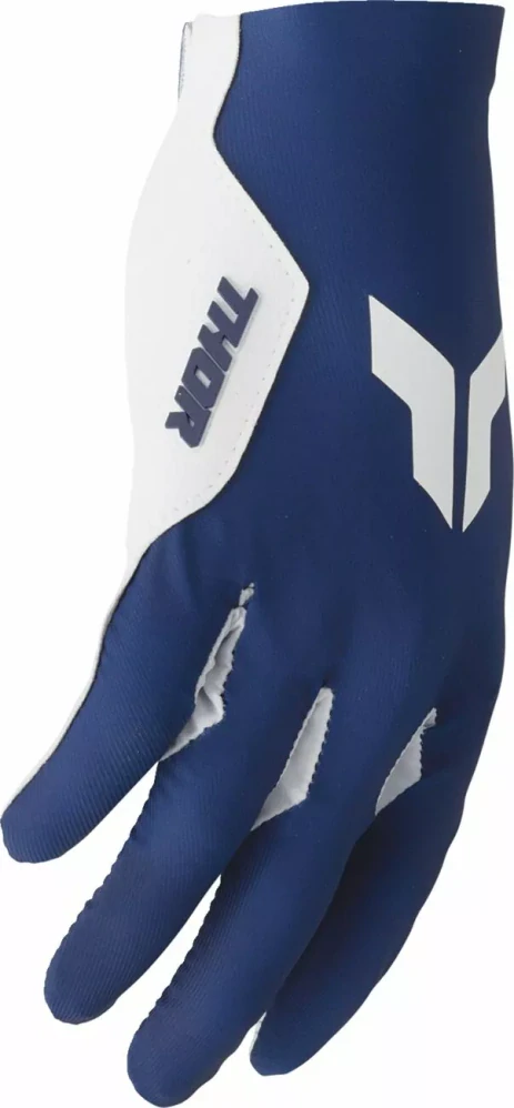 Motokrosové / MTB rukavice s jednovrstvou dlaní THOR SPORTMODE ICONIC barva modrá/bílá pár