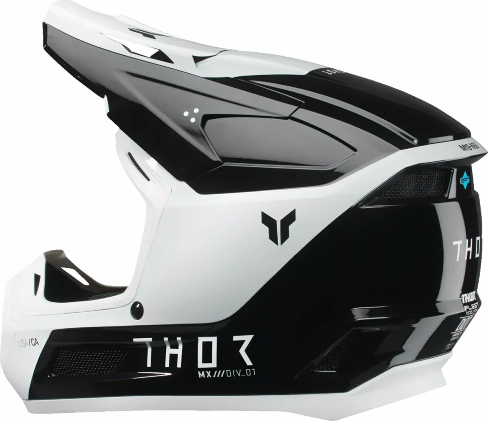 Dětská motokrosová přilba THOR FLEET YOUTH STORM barva bílá/černá