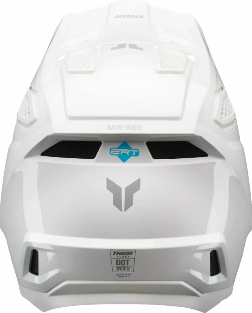 Motokrosová přilba / MX helma THOR FLEET WHITEOUT  barva bílá lesklá