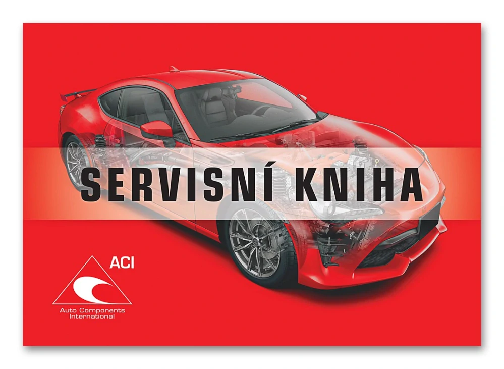 Servisní kniha automobilu pro až 40 záznamů, formát A5