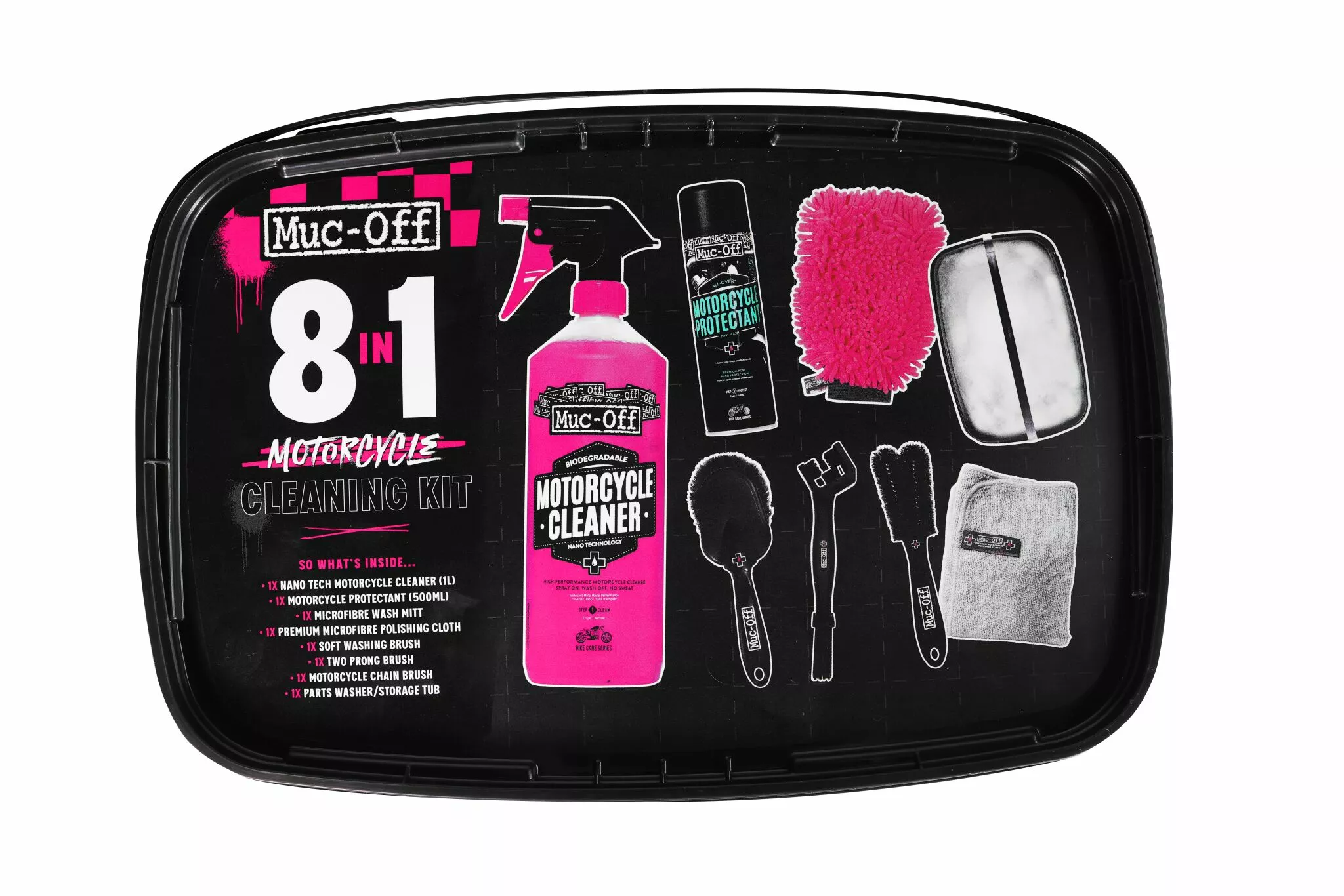 Čistící sada MUC-OFF 8 in 1 Motorcycle Cleaning Kit 21197-MO