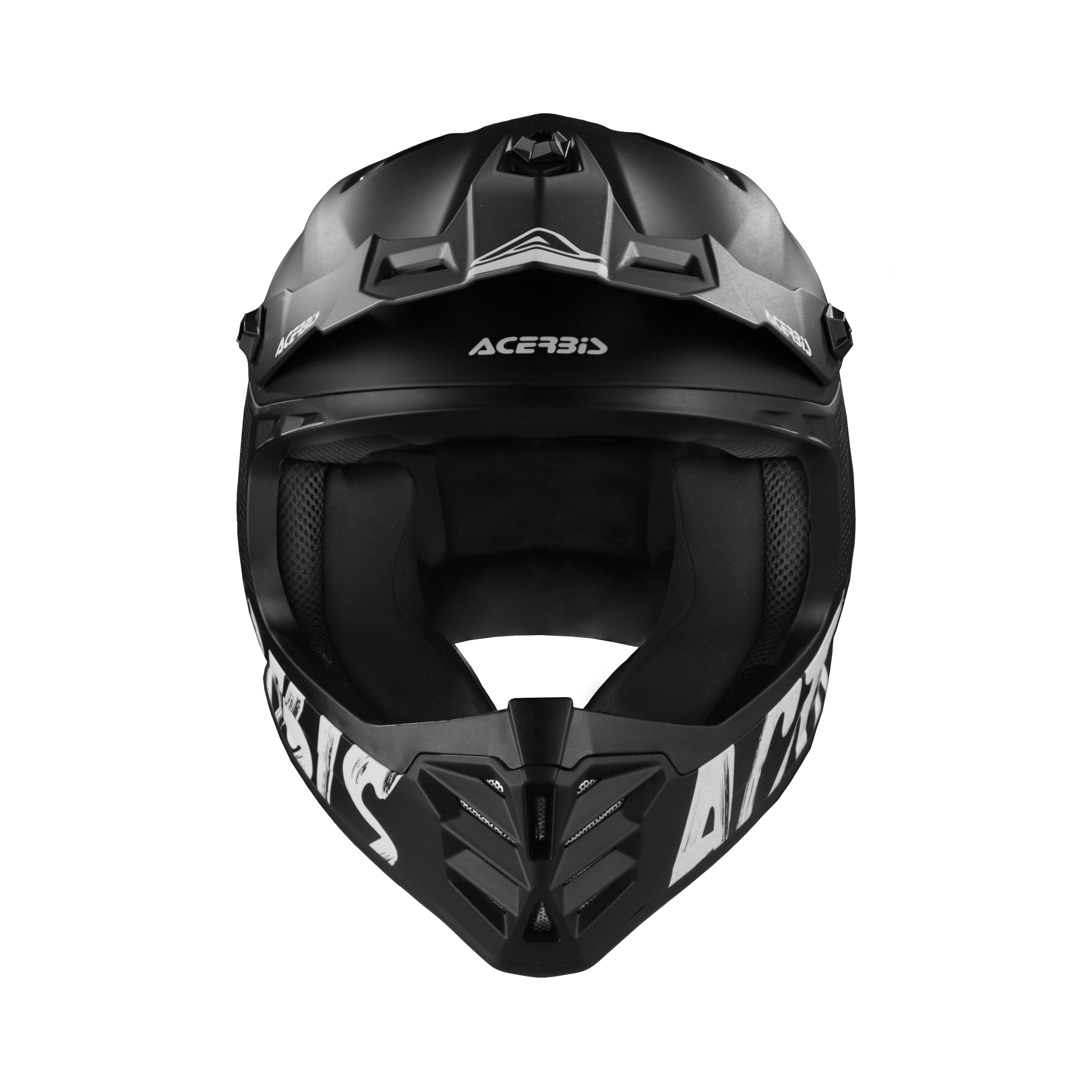 a Dětská motokrosová přilba / MX helma ACERBIS PROFILE JUNIOR barva metallic matná černá/bílá velikost XL