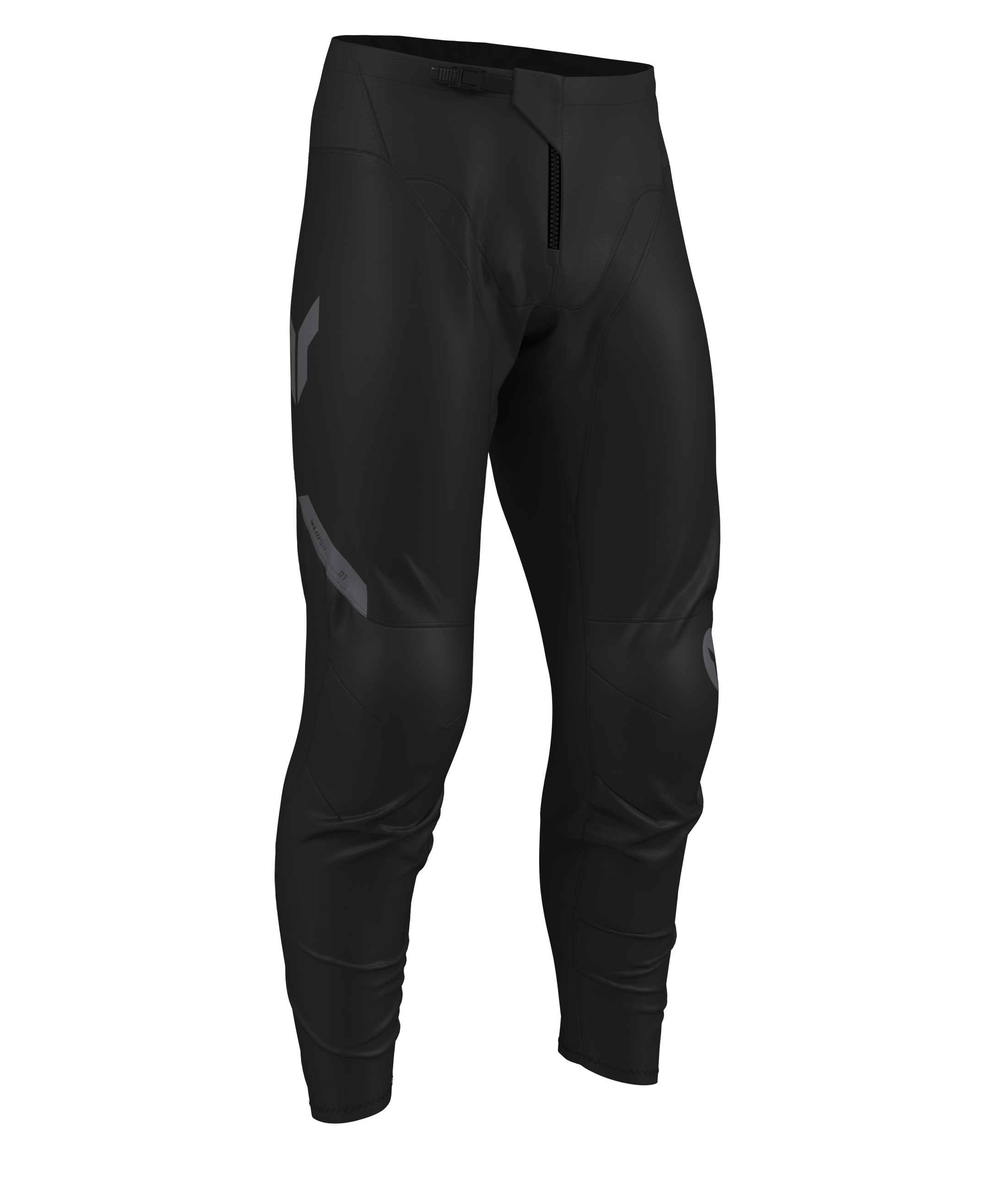 Dětské motokrosové kalhoty THOR RIDEMODE RACEWEAR MENACE barva černá/šedá 