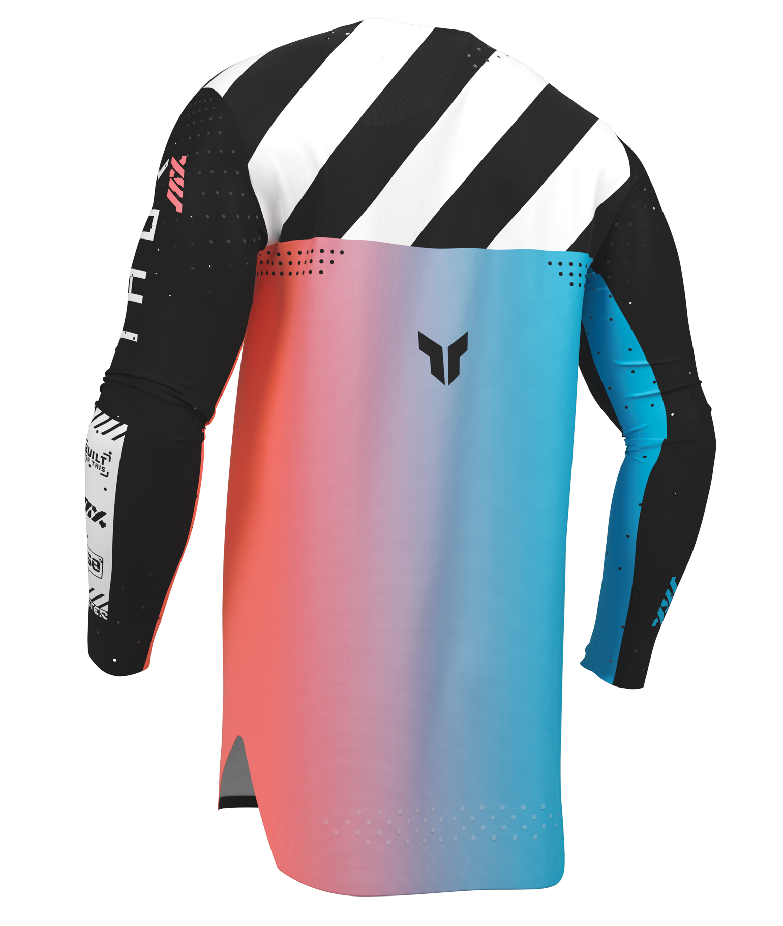 Lehký a pružný motokrosový - enduro dres THOR SPORTMODE SYNTH barva černá/modrá