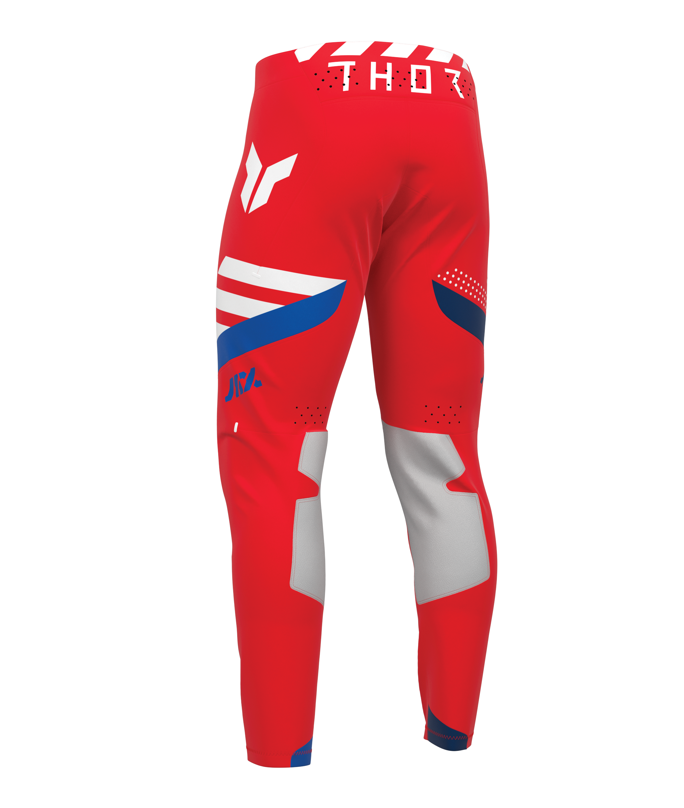 Lehké a pružné motokrosové - enduro kalhoty THOR SPORTMODE SYNTH barva červená/modrá