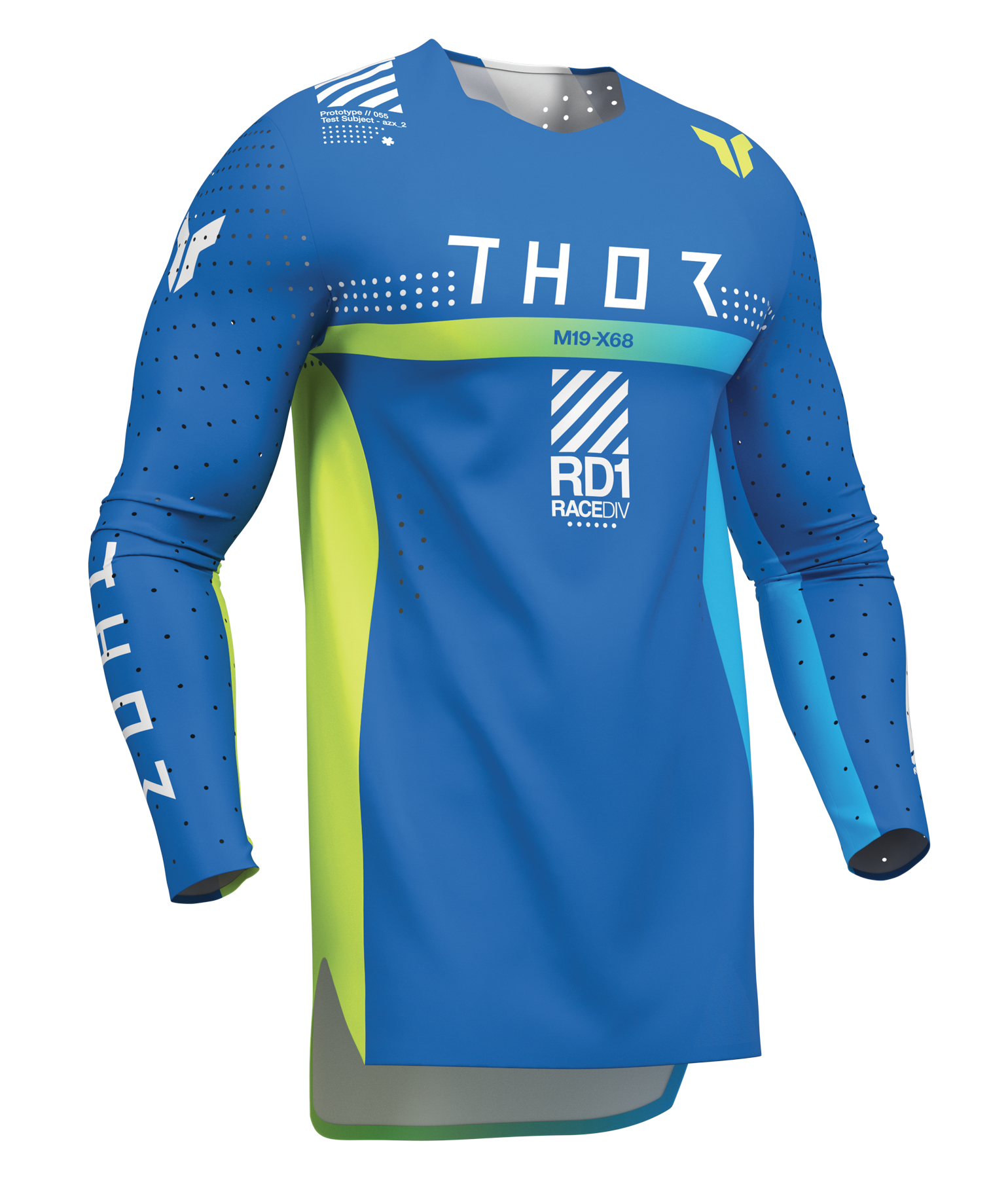Lehký a pružný motokrosový - enduro dres THOR SPORTMODE SYNTH barva MODRÁ