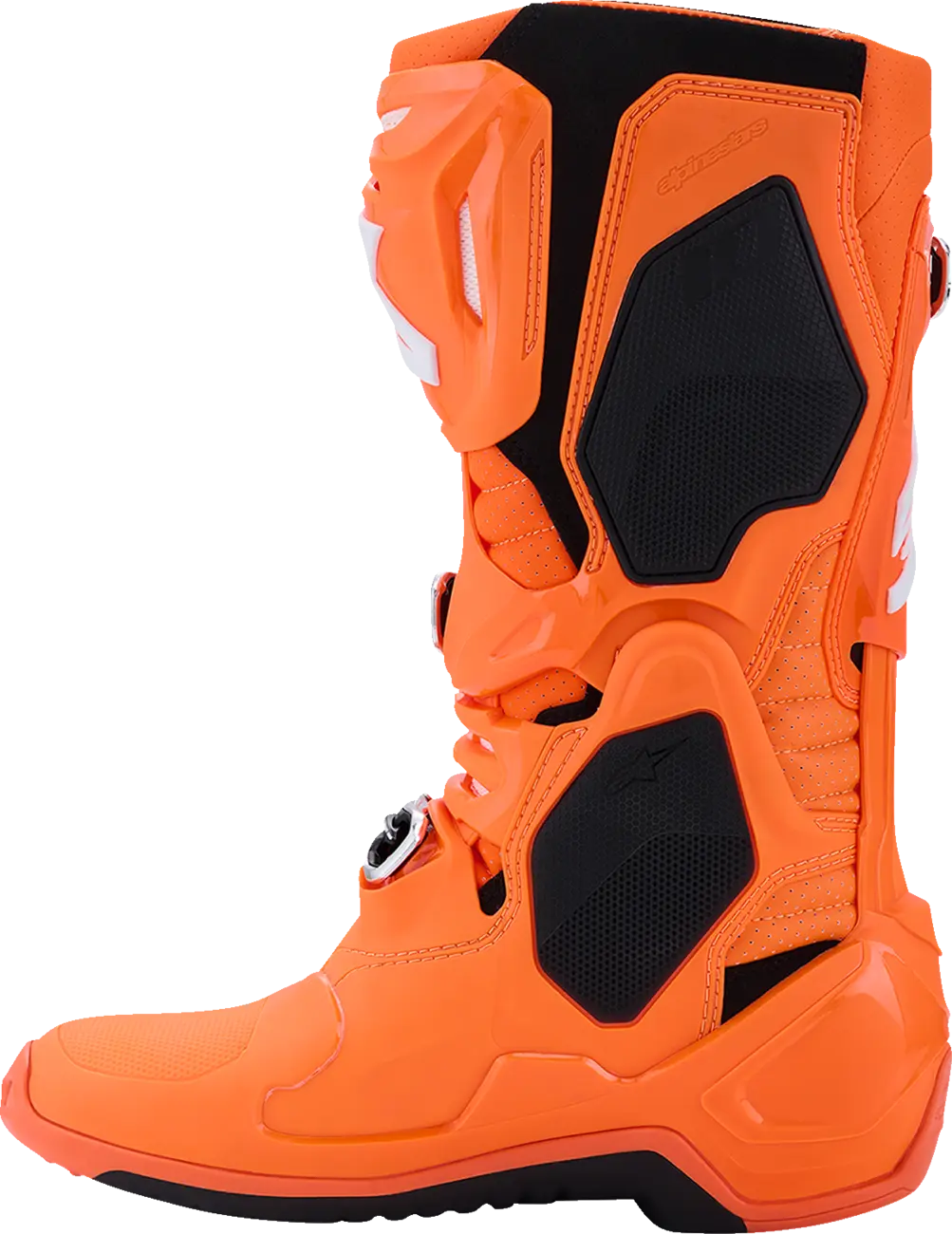 Ventilační motokrosové boty s vnitřní botičkou ALPINESTARS TECH 10 SUPERVENTED VENTILAČNÍ barva oranžová