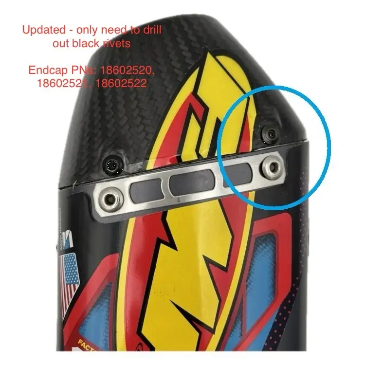Karbonové zakončení výfuku FMF REPLACEMENT END CAP PRO RCT 4.1 040695 barva červená new model 