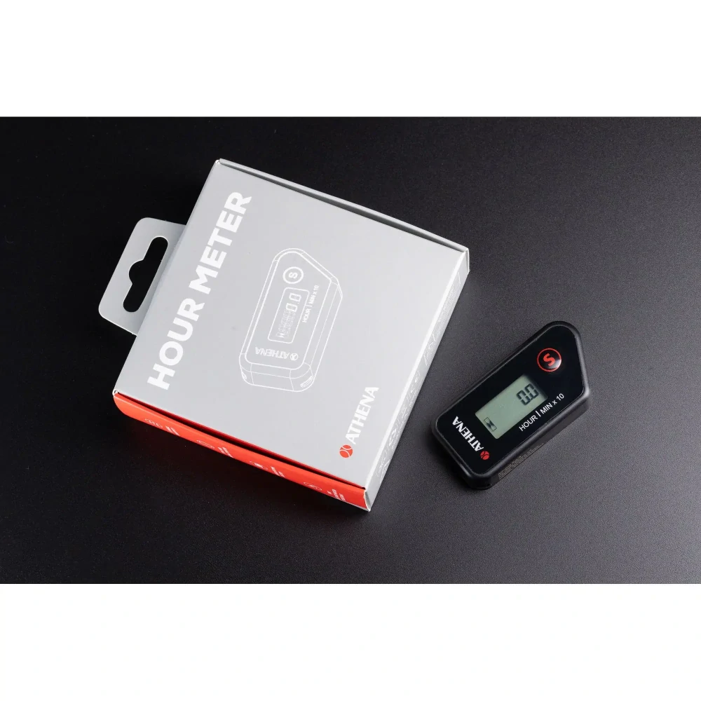 a Bezdrátový měřič motohodin ATHENA HOUR METER S410000395003 barva černá, IP67