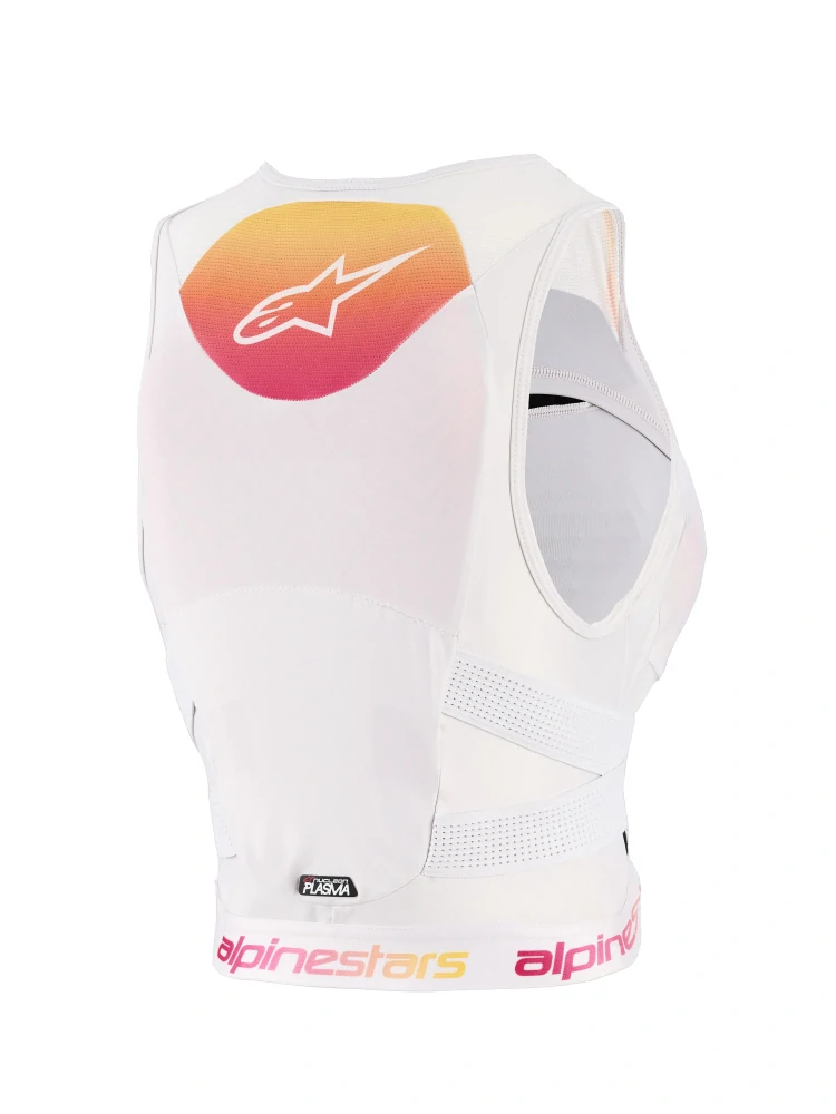 Dámský motokrosový hrudní a zádový chránič ALPINESTARS STELLA PLASMA CHEST PROTECTOR barva bílá/gradient velikost S