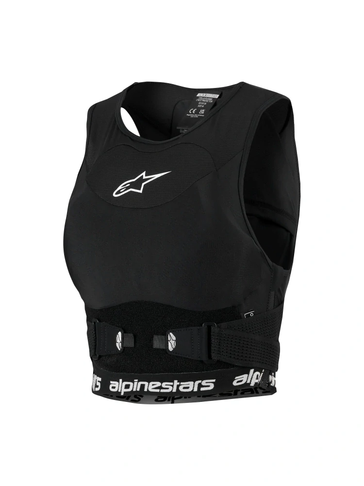 Dámský motokrosový hrudní a zádový chránič ALPINESTARS STELLA PLASMA CHEST PROTECTOR barva bílá/černá velikost S