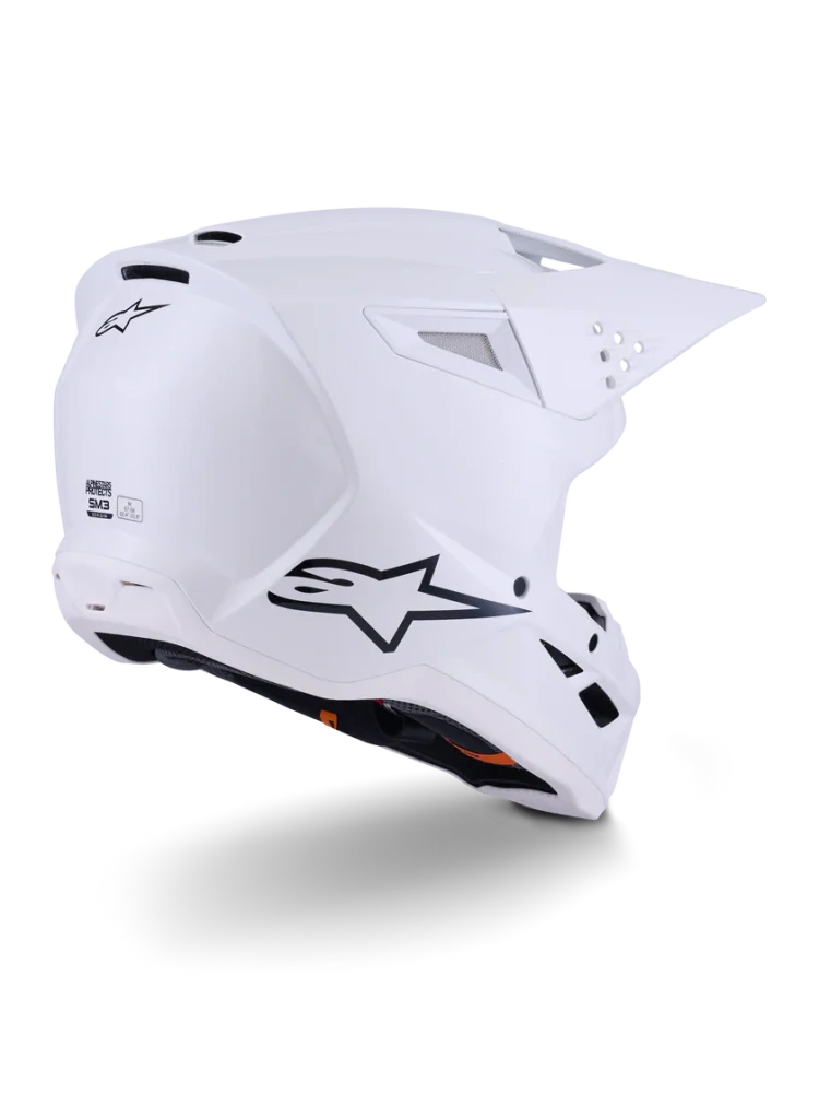Motokrosová přilba ALPINESTARS SM3 / SM-3 / S-M3 / 8300426-2180 SOLID lesklá bílá