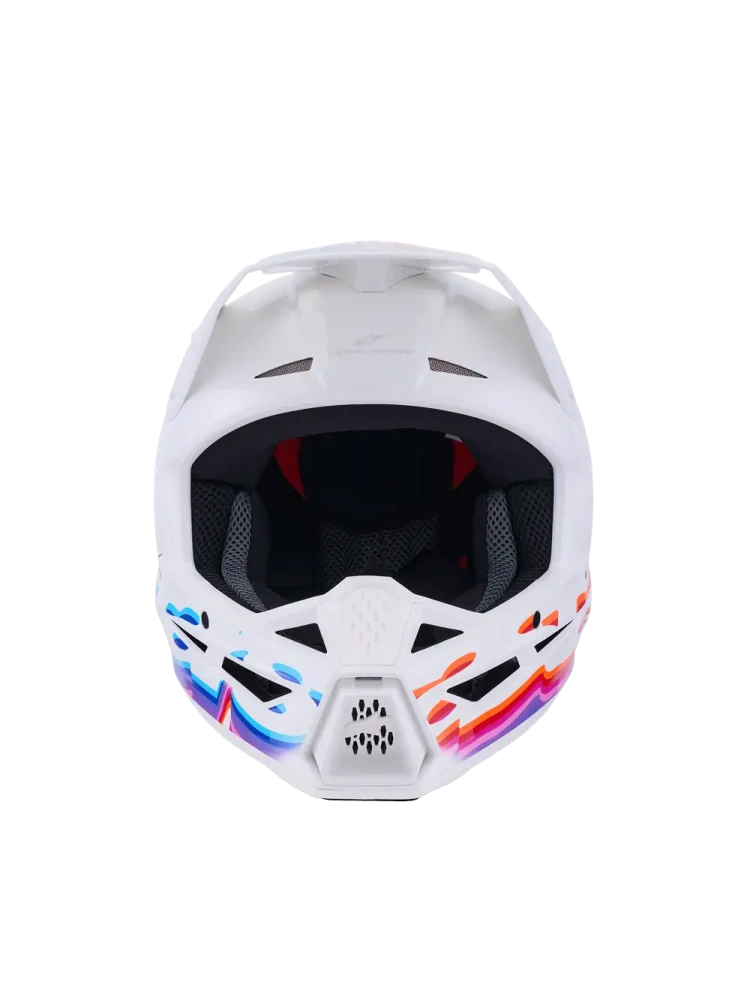 Motokrosová přilba ALPINESTARS SM3 / SM-3 / S-M3 / 8301126-2180 FORCE bílá lesklá