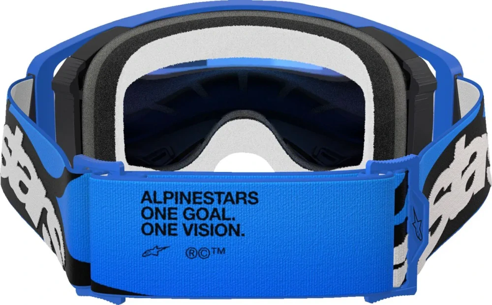 Motokrosové / enduro brýle ALPINESTARS GOGGLE SUPERTECH STREAM 5100625-7271 barva modrá/černá, modré zrcadlové plexi 