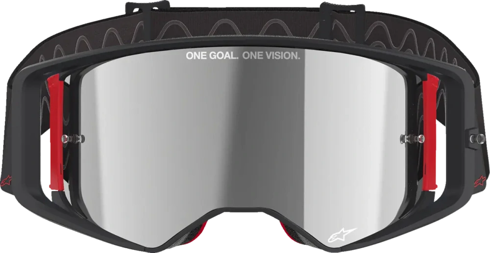 Motokrosové / enduro brýle ALPINESTARS GOGGLE SUPERTECH CORP 5100325-1513 barva černá, stříbrné zrcadlové plexi 