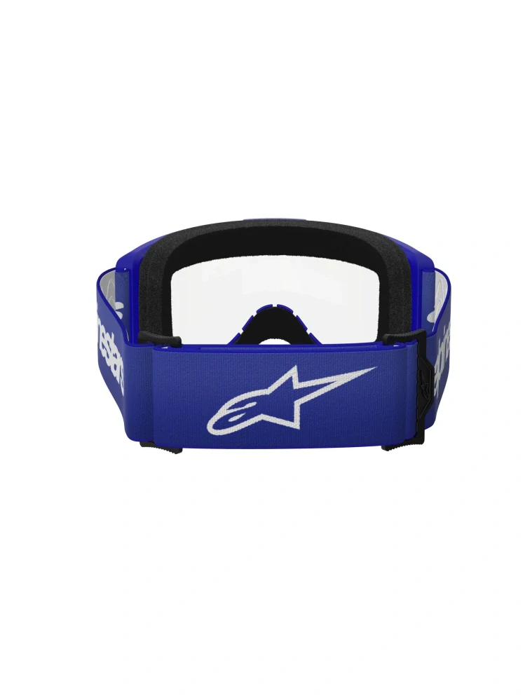 Motokrosové / enduro brýle ALPINESTARS VISION 3 WORDMARK MODRÉ 5103325-7189 s čirým objektivem 