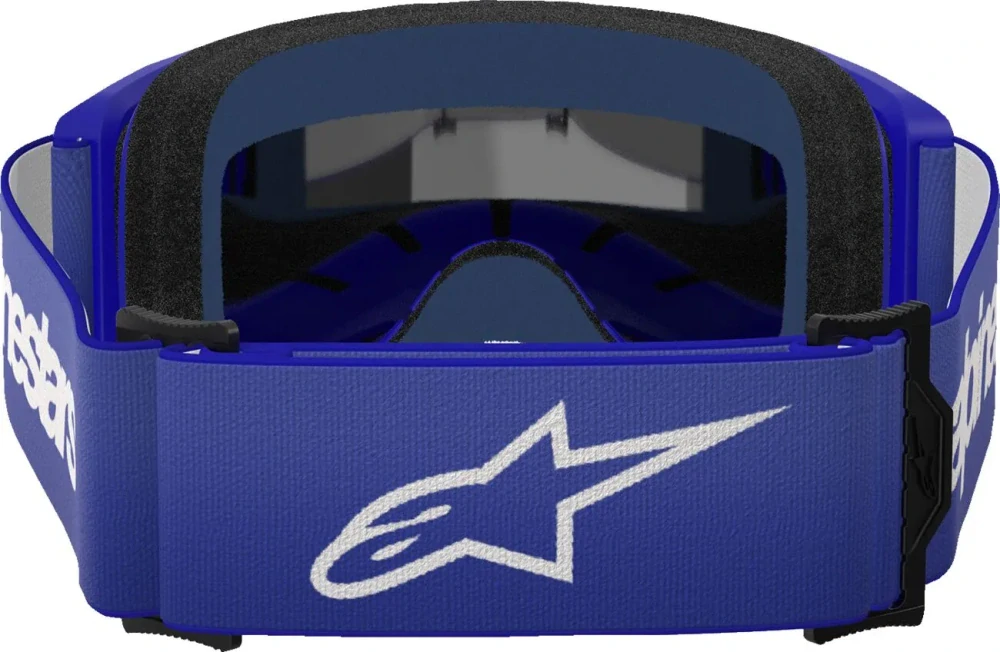 Motokrosové / enduro brýle ALPINESTARS VISION 3 WORDMARK MODRÉ 5103225-7266 se zrcadlovým objektivem 