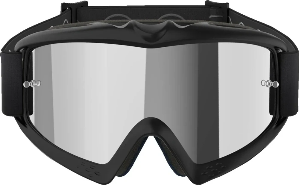 Dětské motokrosové / enduro / MTB brýle ALPINESTARS VISION CORP barva černá, stříbrná zrcadlová čočka 